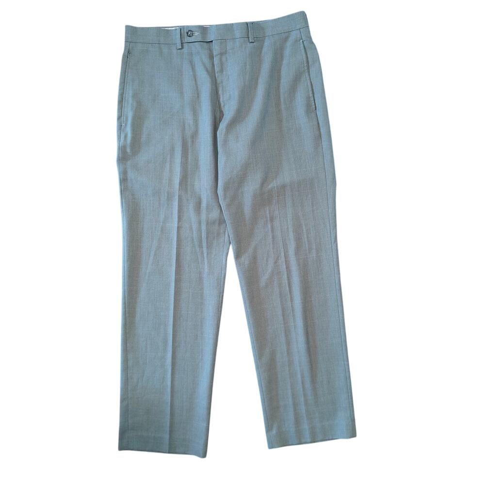 Calvin Klein Light Blue Dress Pants Mens 33x30 Flat Front Career Office
